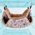 thumbnail image 5 of Ferret Chinchilla Hammock, 34X34Cm Small Pet Hammock Rabbit Hammock Soft Double Layer Hammock For Hamster Chinchilla Guinea Pig Rat Mouse Squirrel Hedgehog Small Animal, 5 of 5