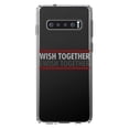 thumbnail image 1 of DistinctInk Clear Shockproof Hybrid Case for Samsung Galaxy S10 (6.1" Screen) - TPU Bumper Acrylic Back Tempered Glass Screen Protector - Wish Together Swish Together Basketball, 1 of 2