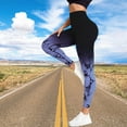 thumbnail image 2 of Ramiter Fleece Lined Leggings Women Women's High Waisted Reflective Yoga Pants with Pockets Athletic Leggings S,Purple, 2 of 5