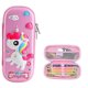 thumbnail image 1 of Lindo estuche para lápices, estuche para lápices, portátil, multifunción, de capacidad media, con compartimentos para niñas, niños, adolescentes, cabeza grande, unicornio, 1 of 2