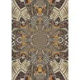thumbnail image 1 of Ahgly Company Indoor Rectangle Patterned Light French Beige Brown Novelty Area Rugs, 5' x 7', 1 of 6