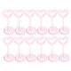 thumbnail image 5 of Apuakthei 12 clips para tarjetas de visita, suministros de oficina, soporte para mensajes con base, clip de corazones rosas, 5 of 8