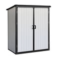 thumbnail image 3 of Remise de Rangement Extérieure 5x3 Pi Armoire en Résine Imperméable avec Portes Verrouillables, Matériaux de Haute Qualité, 3 of 8