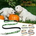 thumbnail image 2 of Biplut Halloween Pet Traction Rope Buckle Design Flexible Colorful Sturdy Portable Add Atmosphere Stainless Spider Print Pet Halloween Leash Pet Products (Type 2,M), 2 of 13