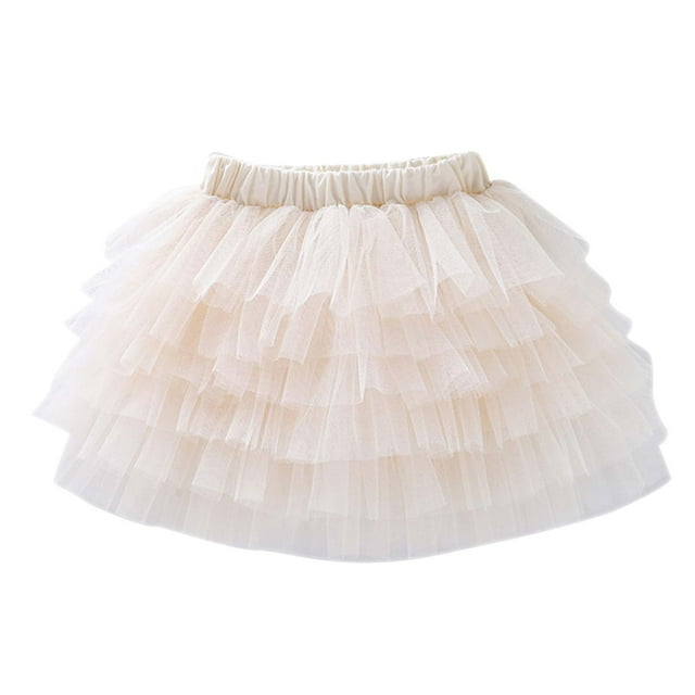 Birdeem Toddler Girls Cute Party Dance Solid Color Net Yarn Tulle Princess Dress Skirt