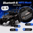 thumbnail image 3 of 24V Kids Powered Ride On UTV, Electric Ride On Car for Kids Ages 3-5 with Remote, Bluetooth, LED Lights, 4-Wheel Suspension, Black, 3 of 7