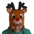 thumbnail image 2 of Reindeer Fleece Beanie Hat for Kids and Adults, 2 of 3