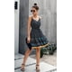 thumbnail image 2 of Mini vestido corto de verano con volantes y cuello en V floral para mujer con tirantes finos y botones Zhivalor WRJM-14-2, 2 of 5