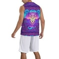 thumbnail image 5 of Rocae Elephant in Tribal Style for Men's Basketball Jersey Lightweight and Breathable Athletic Tank Top,Quick-Drying Sports Jersey Large, 5 of 9