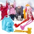 thumbnail image 1 of Set de juguetes de nieve HUOGUO, 4 piezas, con forma de bola de nieve para niños, 1 of 5