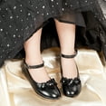 thumbnail image 2 of Kiderence Girls Flat Mary Jane Shoes School Party Dress Ballerina Shoe (Toddler/Little Kids) CK206 Black - 11M, 2 of 7