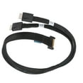 thumbnail image 1 of 8i A Oculink SFF 8611 4i Cable, Alta Velocidad DE 19.7 Pulgadas PCIe 5.0 x8 A 2 SFF 8611 Compacto de Cable Para servidor para el Centro de datos, 1 of 7