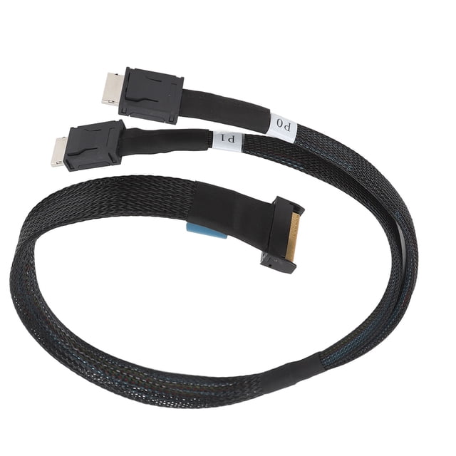 8i A Oculink SFF 8611 4i Cable, Alta Velocidad DE 19.7 Pulgadas PCIe 5.0 x8 A 2 SFF 8611 Compacto de Cable Para servidor para el Centro de datos