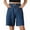 Dark Blue, variant on QUNYINEY Blue Womens Denim Shorts Wide Leg High Waist Casual Bermuda Shorts Relaxed Fit Summer Jean Shorts
