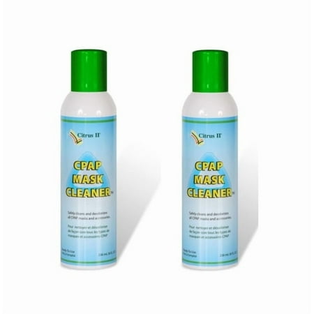 New Citrus II CPAP Mask & Tubing Spr-ay Cl-eaner - 8.0 Ounce-Pack of 2
