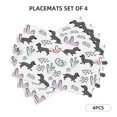 thumbnail image 2 of Placemats Set Of 4 / 6, Dachshund Dog Puppy Wave Placemats For Dining Table Indoor/Outdoors Heat Resistant Washable Placemats 18" X 12", 2 of 8