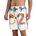thumbnail image 2 of Logiee 2025 New Year'S Print Mens Swim Trunks Quick Dry Board Shorts,Breathable Hawaii Beach Shorts Swimwear Bathing Suits-XX-Large, 2 of 6