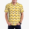 thumbnail image 1 of Fotbe Cute Duck With Black Glasses Camiseta Polo de Golf para Hombre con Estampado – Camisa Deportiva Transpirable con Cuello Abotonado-Small, 1 of 6