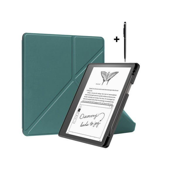 Slim Case for Kindle Scribe 10.2 inch 2022 Released - Premium Leather Case Protective Smart Folio Shell Cover with Pen Holder, Auto Wake/Sleep, Multi-Viewing Angles, Stylus Pen