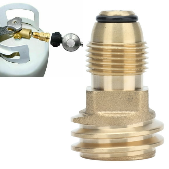 Accesorios De Latón Para Tanque De Propano, Adaptador De Válvula De Servicio Convierte LP TANK POL A QCC1 Tipo 1 Para Quemador Para Calentador Para Fumadores Para Estufa De