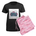 thumbnail image 5 of CafePress - Finally Hitched Women's Dark Pajamas - Women's Short Sleeve Print T-Shirt and Pants Dark Cotton Pajama Set, 5 of 7