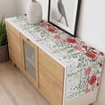 thumbnail image 4 of Pink Spring Floral Table Runner - 90 Inch Long, Kitchen Dining Table Runner Dresser Scarves, Weeping Romantic Flowers Wooden Farmhouse Decor for Coffee Tables Wedding Party Banquet, 4 of 8