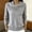 A1 Grey, variant on Women's Asymmetric Wrap Collar Knit Sweater,Long Sleeve Pearl Beaded Ribbed Cuff Pullover Top,Soft Warm Knitwear for Daily Commute,Coffee Meetups and Autumn Casual Outfits White S