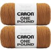 Caron One Pound Yarn-Golden, Multipack Of 2