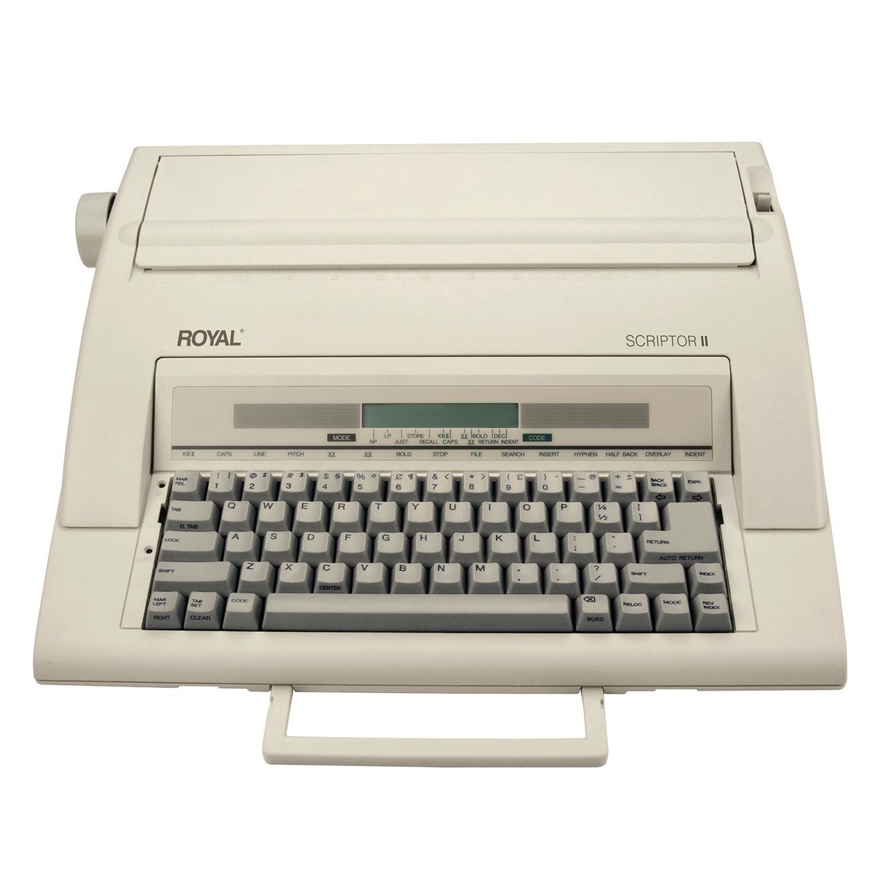 ROYAL 69147T Scriptor II Typewriter , White - image 2 of 18