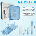 thumbnail image 4 of Travel Baby Bottle Cleaning Kit - Portable Silicone Baby Bottle Brush Set - Travel Bottle Drying Rack - Travel Bottle Cleaner Kit - Bottle Washing Kit - Nipple Brush Baby Essential Blue Bazaar Find, 4 of 6