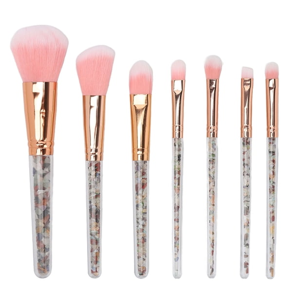 Juego de 7 brochas de maquillaje, base, polvos, correctores, sombras de ojos, brocha suave, mango elegante, herramienta cosmética