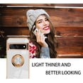 thumbnail image 6 of Compatible with Google Pixel 7 Pro Case Ring Holder Magnet Green, Google Pixel 7 Pro Phone Case Silicone Shockproof Plate Luxury Slim Cover (White), 6 of 14
