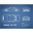 thumbnail image 2 of Rogan, Mark 18x15 White Modern Wood Framed Museum Art Print Titled - Ferrari 328-GTB-Blue, 2 of 4