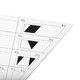 thumbnail image 3 of KAKOWELY Transparent Acrylic Quilting Template Ruler for Sewing with Precise Clear Printed Lines and Trapezoid Shape, 3 of 8