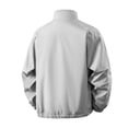 thumbnail image 4 of PNTUTB Fashion Men's Solid Color Jacket Stand Collar Full Zip Windbreaker Lightweight Casual Loose Comfort Long Sleeve Outdoor Sporty Coat with Pockets, 4 of 6