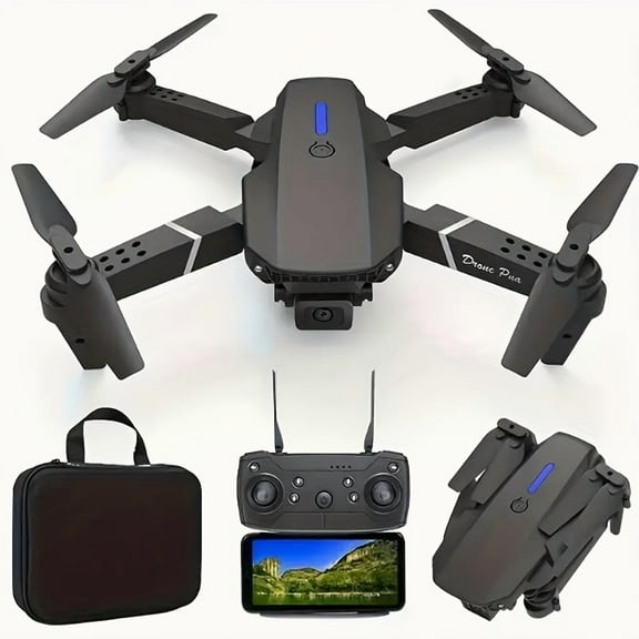 E88PRO Professional Drone, 360° Stunts, APP Image Transmission, Optical FlowHovering, One-Click Takeoff And Landing, Portable Foldable Body, Easy to Operate, Beginner-Friendly Drone.