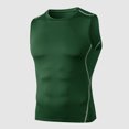 thumbnail image 1 of Camiseta sin mangas de compresión para hombre, sin mangas, de secado rápido, mallas ajustadas, Top F Abanopi Hombres chaleco deportivo, 1 of 7