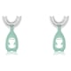 thumbnail image 4 of Bewildely Cepillo de de silicona para bebés Cepillo de Accesorios para niños Limpieza grande, verde verde L 2Conjunto, 4 of 6