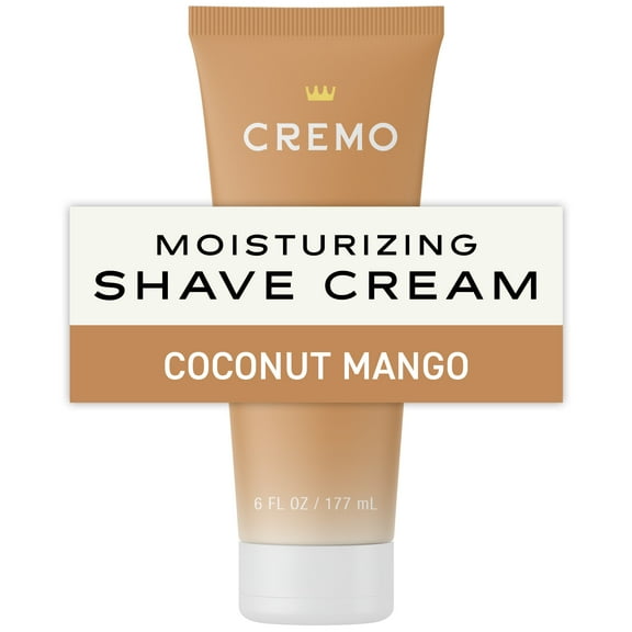 Cremo Moisturizing Womens Shave Cream, Coconut Mango Scent, 6 fl oz, Great For All Skin Types