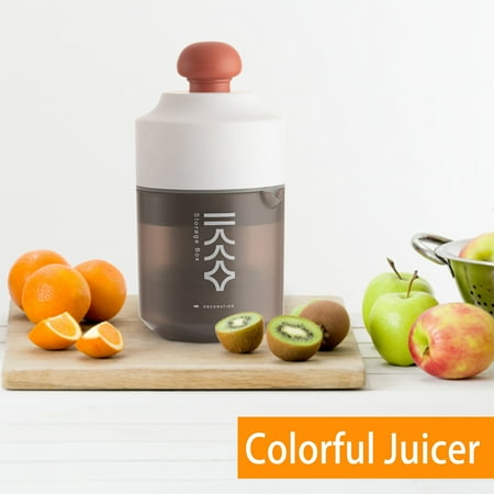 

LnjYIGJ Dual Press Manual Mini Juicer | Food Safe Measuring Cup Juice Container | Portable Handheld Juicer Juicer