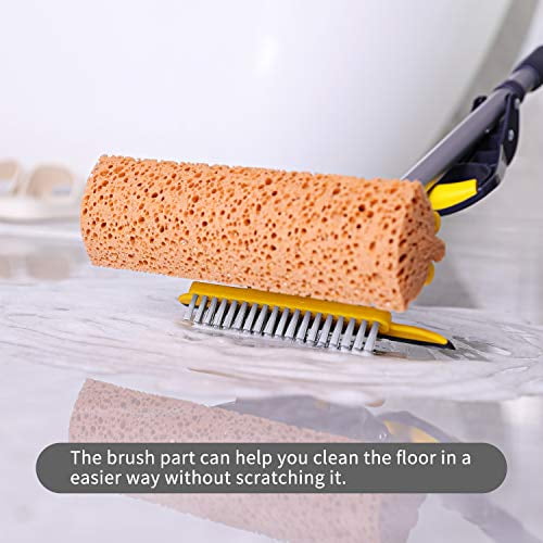 Color : 1PCS THUO Yocada Sponge Mop Replacement Refill Head Home Commercial Use Tile Floor Bathroom Garage Cleaning Easily Dry Wringing 