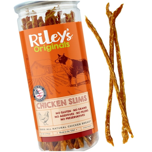 Riley's Chicken Slims Jerky Sticks Dog Treats, 6 oz