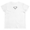 thumbnail image 3 of Blessed ,Hand drawn font, Heart Cross, Christian Art on a Women's Shirt., 3 of 4