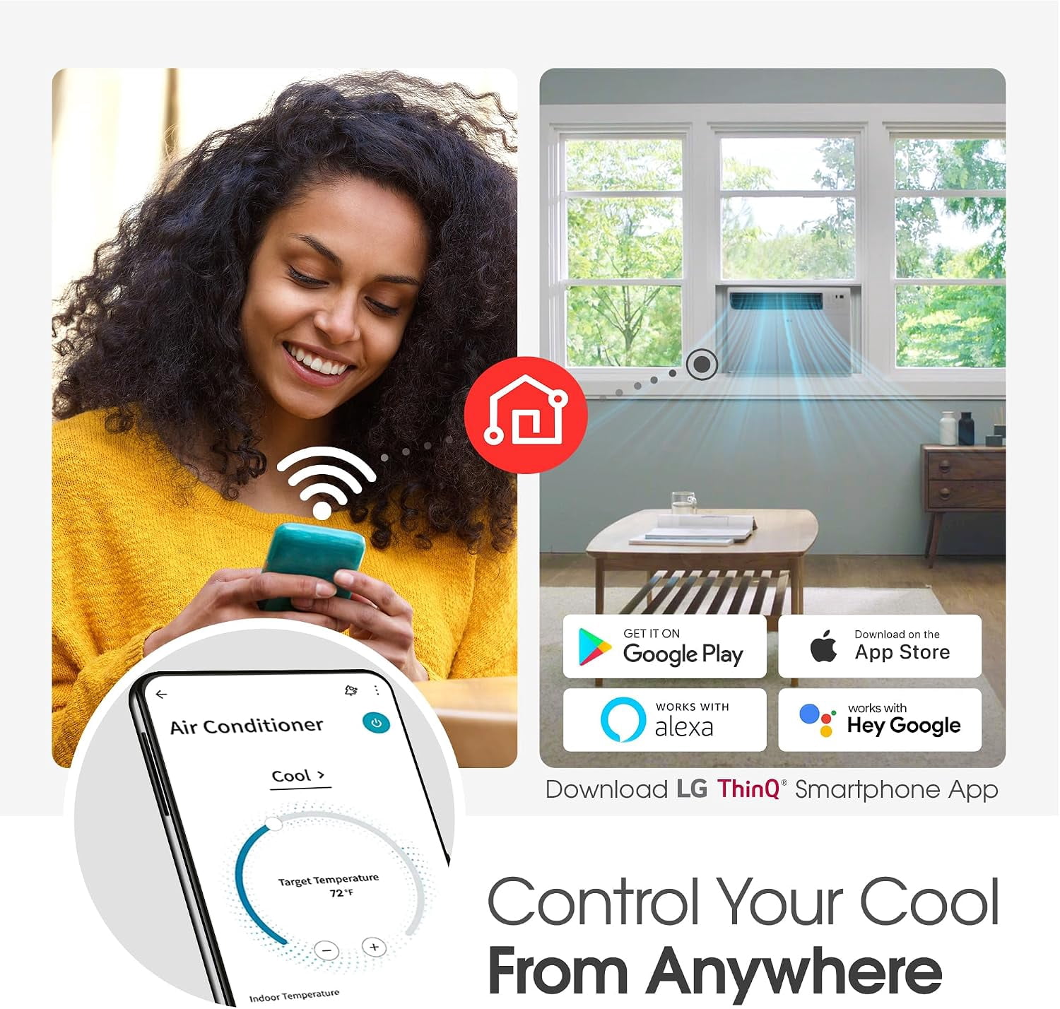 LG LW1523ERSM 14,000 BTU Window Air Conditioner