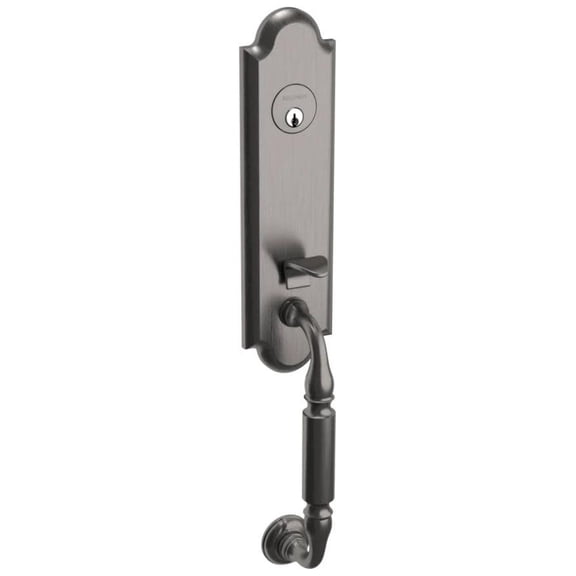 Baldwin 85350.Lent Manchester Left Handed One Piece Single Cylinder Keyed Entry Handleset