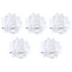 thumbnail image 1 of EeaseMX broches de flores de tela de 10 cm para novia, con forma de rosa realista, para el pelo, para vestido de boda (blanco), 1 of 8