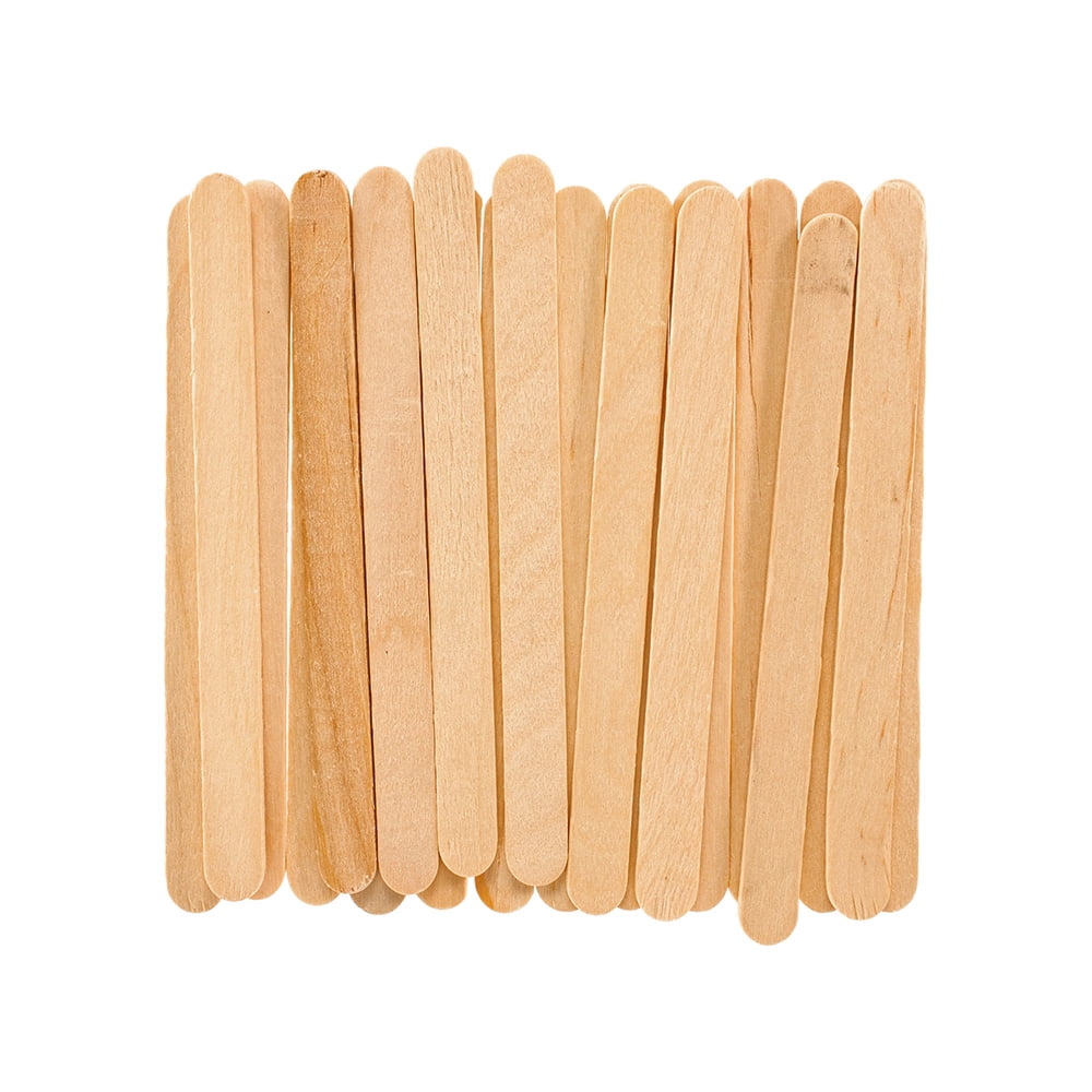 CRAFT COUNTY Art Wood Craft Sticks 1000 PCS DIY 4.5 Inch Great for Kids Children Students Fun DIY Activity Easy and Educational Creativity Practice Set