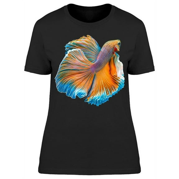 Gorgeous Halfmoon Orangy Betta T-Shirt Women -Image by Shutterstock, Female x-Large