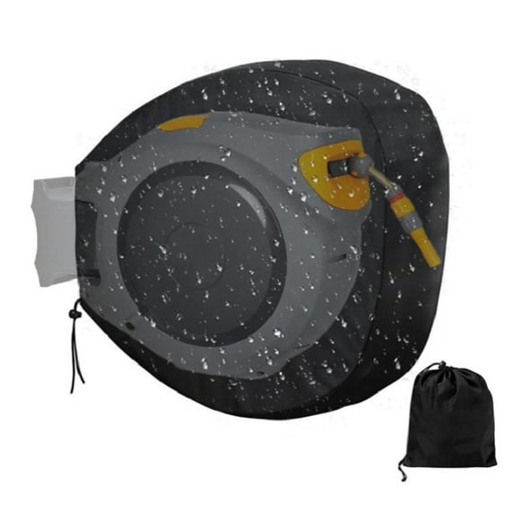 Garden Insulated Hose Cover 210D Oxford Cloth Outdoor Retractable Wall Mount Hose Reel Cover Adjustable Garden Hose Dust Guard