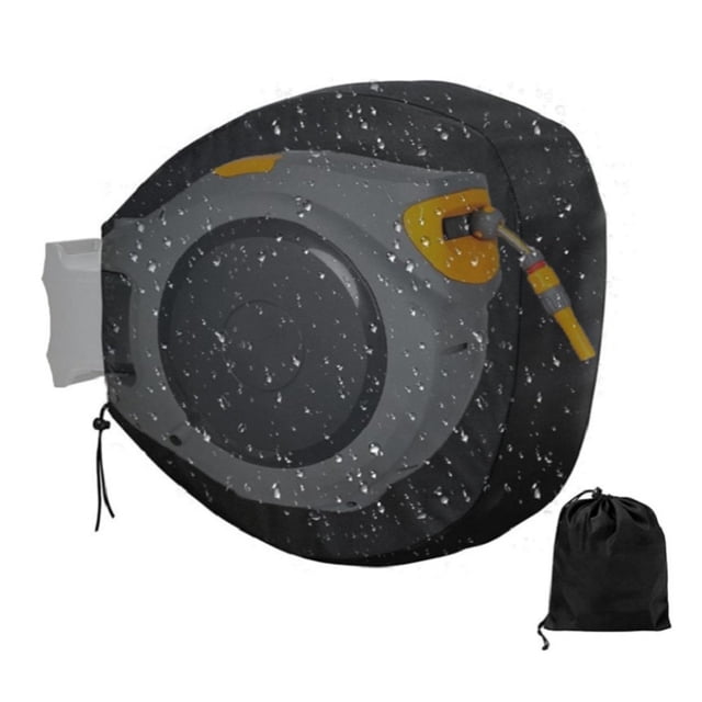 Housse de Tuyau de Jardin Isolée 210D Tissu Oxford Extérieur Rétractable Support Mural Réglable Protection contre la Poussière